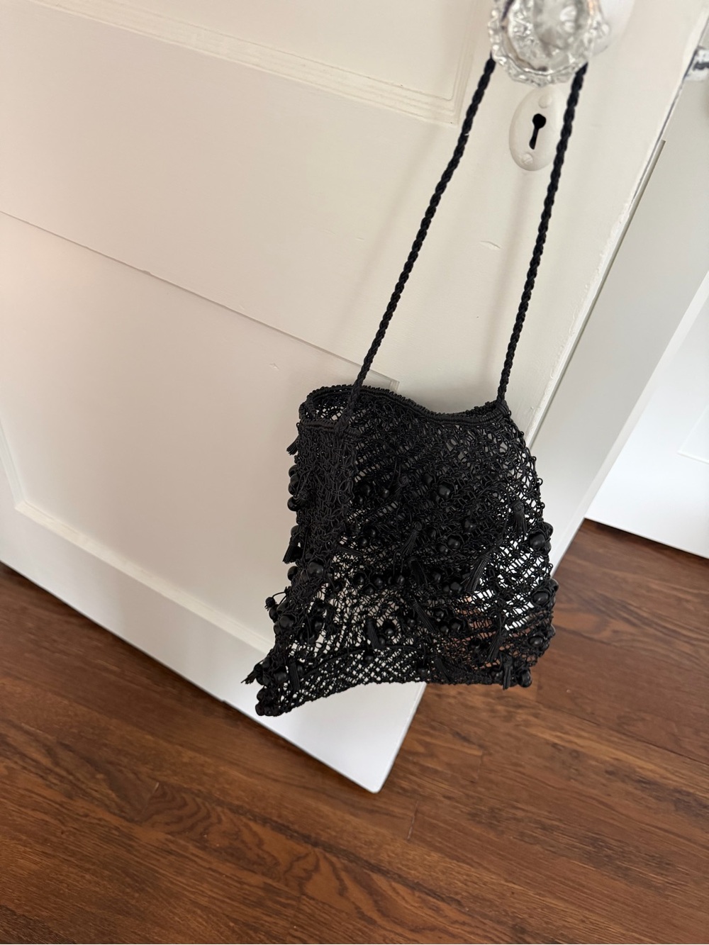 Rachel Comey Black Crochet Shoulder Bag - Picture 6 of 6